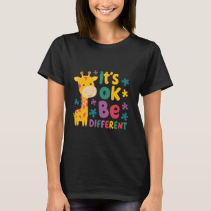 Autisme Bewustzijn Giraffe Dierenliefhebber Het Is T-shirt