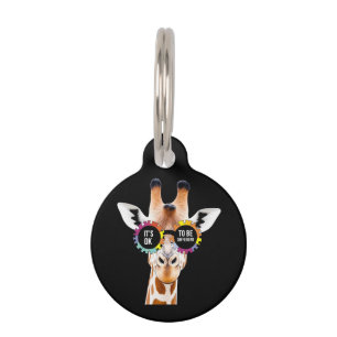 Autisme Bewustzijn Giraffe Het is OK om anders te Huisdierpenning
