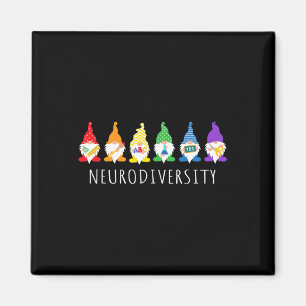 Autisme Bewustzijn Gnoom Neurodiversiteit Geschenk Magneet