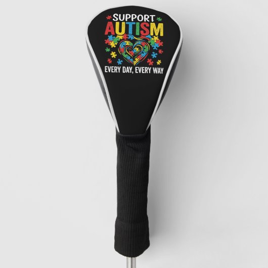 Autisme bewustzijn golfheadcover (Voorkant)