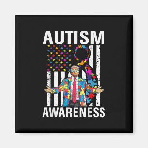 Autisme Bewustzijn Grappig Trump Steun Autistisch  Magneet
