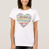 Autisme Bewustzijn Hart Puzzel Stuk Pride T-shirt (Voorkant)