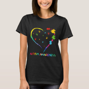 Autisme bewustzijn hartkleur puzzel Liefde heeft g T-shirt