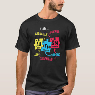 Autisme Bewustzijn Heren Jongens Periodiek Systeem T-shirt