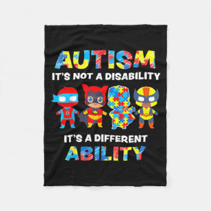 Autisme bewustzijn Het is een andere vaardigheid G Fleece Deken