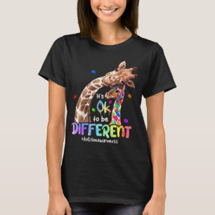 Autisme Bewustzijn Het Is Ok Om Anders Te Zijn Gir T-shirt
