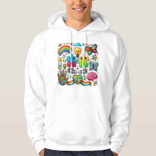 Autisme Bewustzijn Hoodie (Voorkant)
