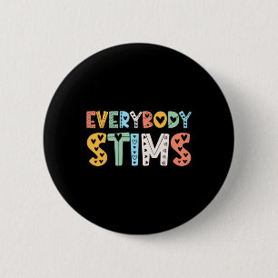 Autisme Bewustzijn Iedereen Stims Autisme Leraar S Ronde Button 5,7 Cm