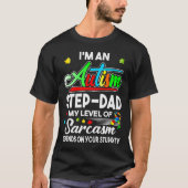 Autisme Bewustzijn Ik ben een Autisme Stap-Papa T-shirt (Voorkant)