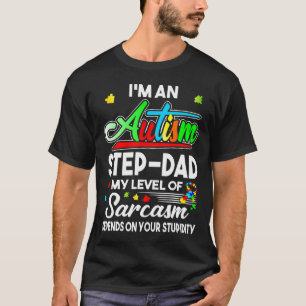 Autisme Bewustzijn Ik ben een Autisme Stap-Papa T-shirt