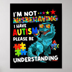 Autisme bewustzijn Ik gedraag me niet verkeerd Ik  Poster