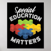 Autisme bewustzijn in het speciaal onderwijs poster (Voorkant)