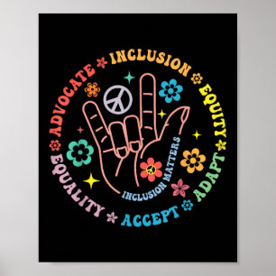 Autisme Bewustzijn Inclusie S Leraar Inspirerend Poster