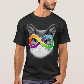 Autisme Bewustzijn Kat Dragen InfinityGlasses T-shirt
