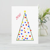 Autisme Bewustzijn Kerst Kaart (Staand voorkant)