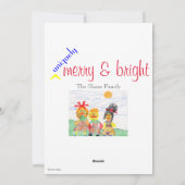 Autisme Bewustzijn Kerst Kaart (Achterkant)