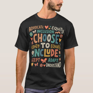 Autisme Bewustzijn Kies Voor Inclusie Accepteren T-shirt