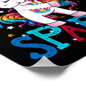 Autisme Bewustzijn Kinder Eenhoorn Voor Autisme Mo Poster (Hoek)