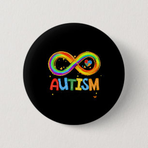 Autisme Bewustzijn Kracht en Hart onderscheiden on Ronde Button 5,7 Cm