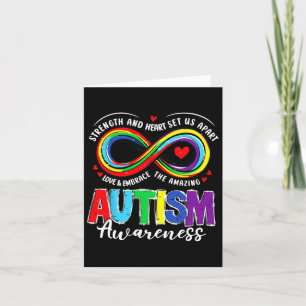 Autisme Bewustzijn Kracht en Hart onderscheidt ons Kaart