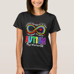 Autisme Bewustzijn Kracht en Hart onderscheidt ons T-shirt