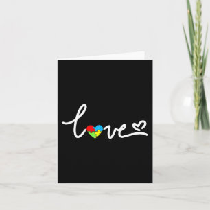 Autisme bewustzijn liefde hart puzzelstuk heren da kaart