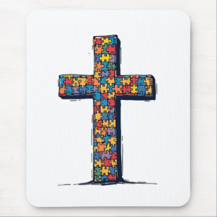 Autisme Bewustzijn Maand Christus Religie Jezus Muismat