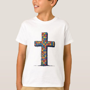 Autisme Bewustzijn Maand Christus Religie Jezus T-shirt