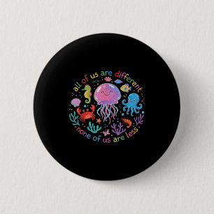 Autisme bewustzijn maand sped leraar neurodiversit ronde button 5,7 cm