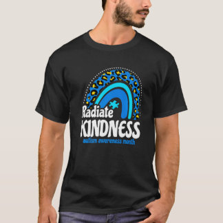 Autisme Bewustzijn Maand Straal Vriendelijkheid Le T-shirt