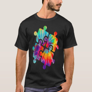 Autisme Bewustzijn Maand Tie Dye Autistisch Trots T-shirt