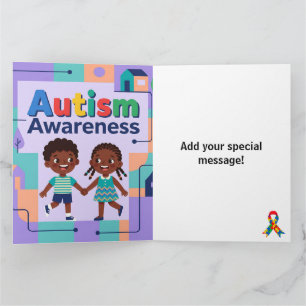 #Autisme Bewustzijn Maand -Voeg uw speciale boodsc Kaart