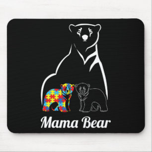 Autisme Bewustzijn Mama Beer Moeder Autistisch Kin Muismat
