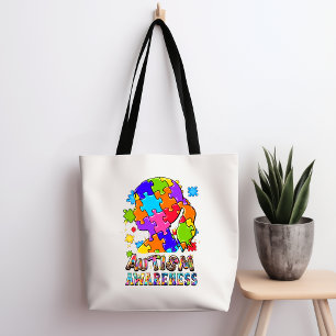 Autisme Bewustzijn Meisje Puzzel Tas