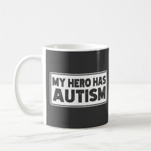 Autisme bewustzijn, mijn held heeft autisme, Autis Koffiemok