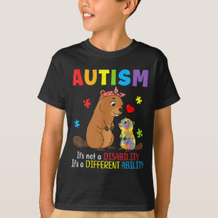 Autisme bewustzijn Moeder Bever Ander Vermogen S T-shirt