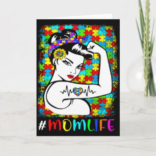 Autisme Bewustzijn Moeder Leven Krijger Autistisch Kaart