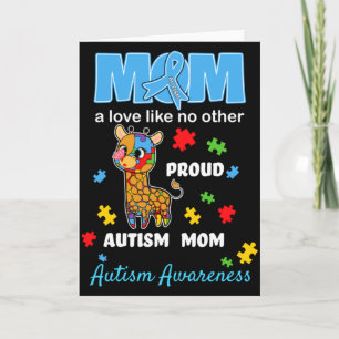 Autisme Bewustzijn Moeder Moederliefde Trots Autis Kaart