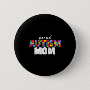 Autisme Bewustzijn Moeder Trots Autistische Zoon D Ronde Button 5,7 Cm