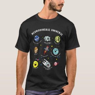 Autisme Bewustzijn Neurodivers Heelal ADHD SPED T T-shirt