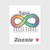 Autisme Bewustzijn Neurodiversiteit Acceptatie Sym Sticker (Vel)