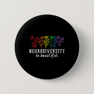 Autisme Bewustzijn Neurodiversiteit is mooi ADHD Ronde Button 5,7 Cm