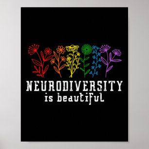 Autisme Bewustzijn Neurodiversiteit is prachtig AD Poster