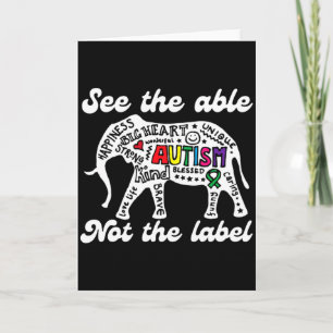 Autisme Bewustzijn Olifant Zie De Mogelijkheid Nie Kaart