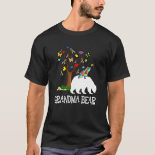 Autisme Bewustzijn Oma Beer Steun Autistische Volw T-shirt