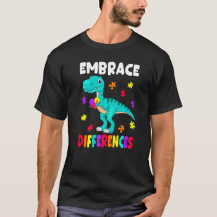 Autisme Bewustzijn Omarm Verschillen Autisme Dinos T-shirt