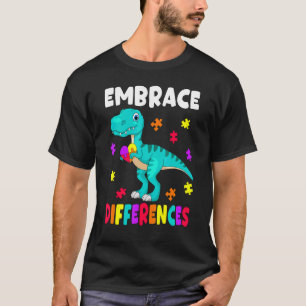 Autisme bewustzijn Omarm Verschillen Autisme Dinos T-shirt
