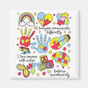 Autisme bewustzijn omarmen diversiteit neuro-inclu magneet