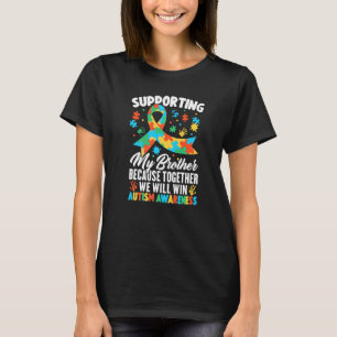 Autisme Bewustzijn Ondersteuning Mijn Brother Ribb T-shirt