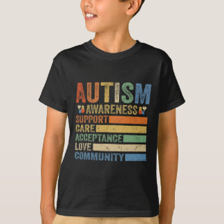 Autisme Bewustzijn Ondersteuning Zorgacceptatie vo T-shirt